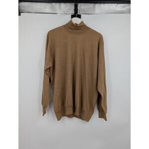 Gerani Made in Italy 100% Virgin Wool Long Sleeve Turtle Neck XL Closet Staple**